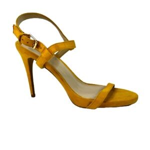 Yellow Open Toe Heels